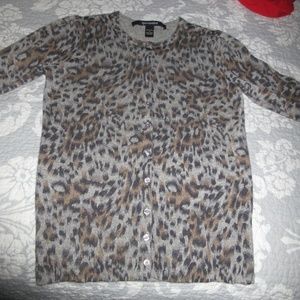 Animal Print Cardigan Size Small
